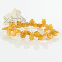 Dark butterscotch drop amber bracelet